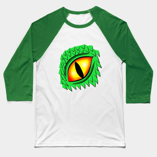 Dragon eye Baseball T-Shirt by MelanieJeyakkumar